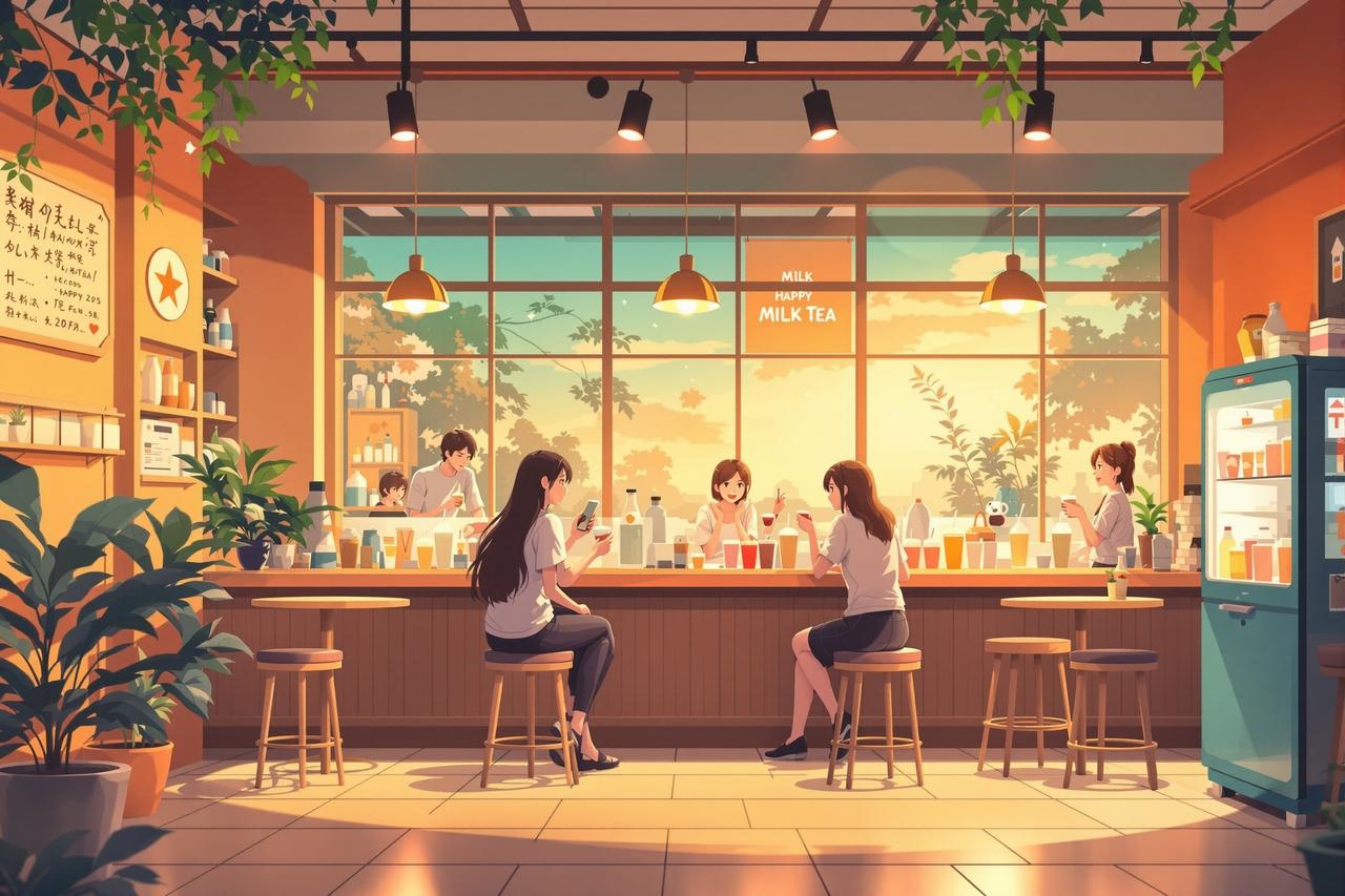 韩国短剧网剧 - 奶茶店的奇幻物语