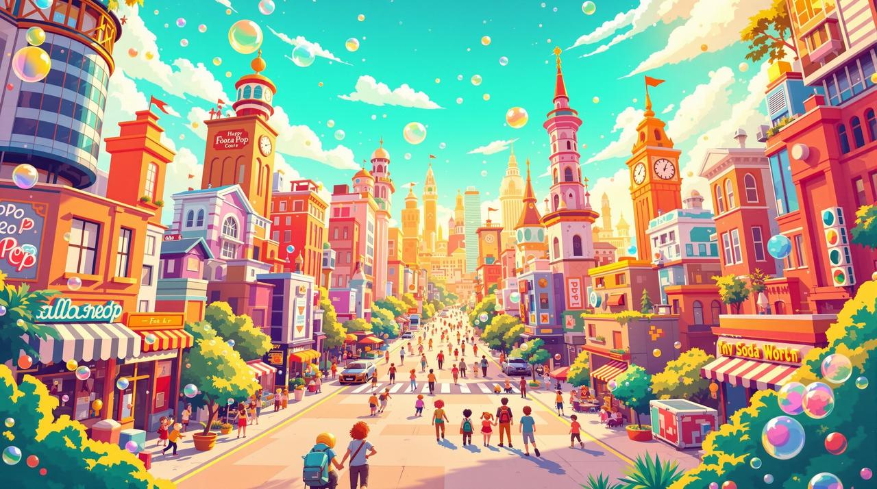 韩国短剧网剧欢乐剧场背景 韩国短剧网剧 - 冒着气泡的欢乐剧场,沙雕搞笑校园青春轻喜剧动漫短剧平台